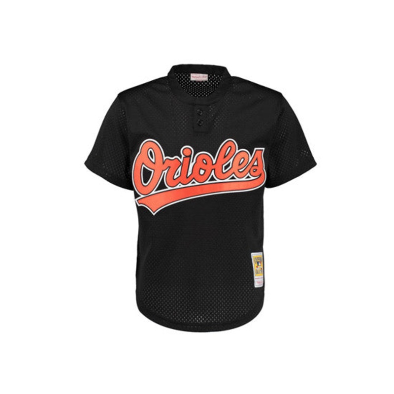 BALTIMORE ORIOLES Authentic Mitchell & Ness 1997 Cal Ripken Jr # 8 Cooperstown Collection Throwback Mesh Batting Practice Jersey m
