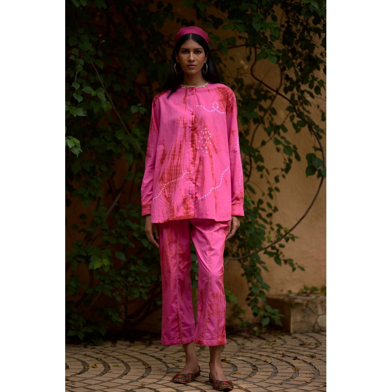 Bandhni and Tie Dyed Co-ord Set S