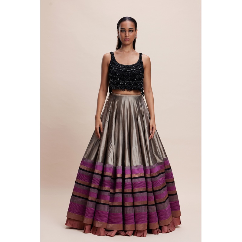 Crystalised Skirt Set XS