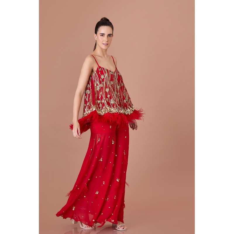 Red Clusters Camisole XS