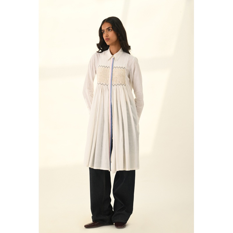 Sertata Smocking Tunic XS
