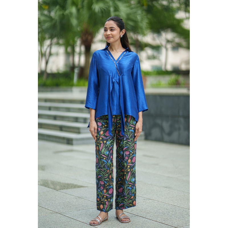 Tie Blue Jaal Co-ord Set XS