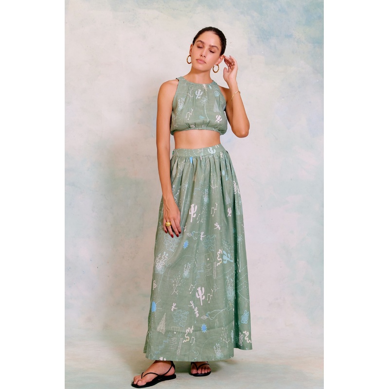 Meridian Sage Dress XS