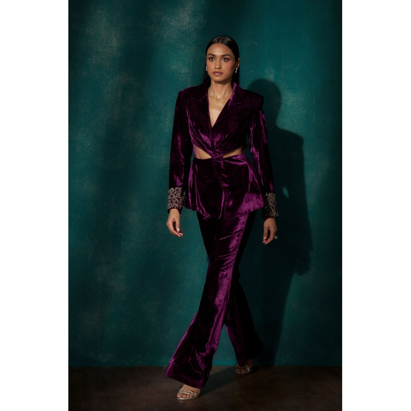 Mulberry Indo Western Set S