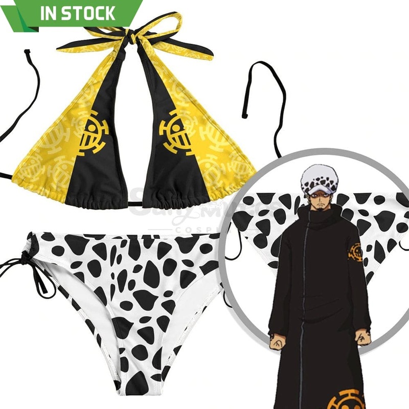 Anime One Piece Cosplay Law Swimsuit Cosplay Costume