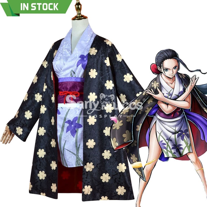 Anime One Piece Cosplay NicoRobin Kimono Costume