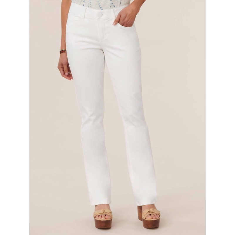 ab Solution Itty Bitty Bootcut Jean In White