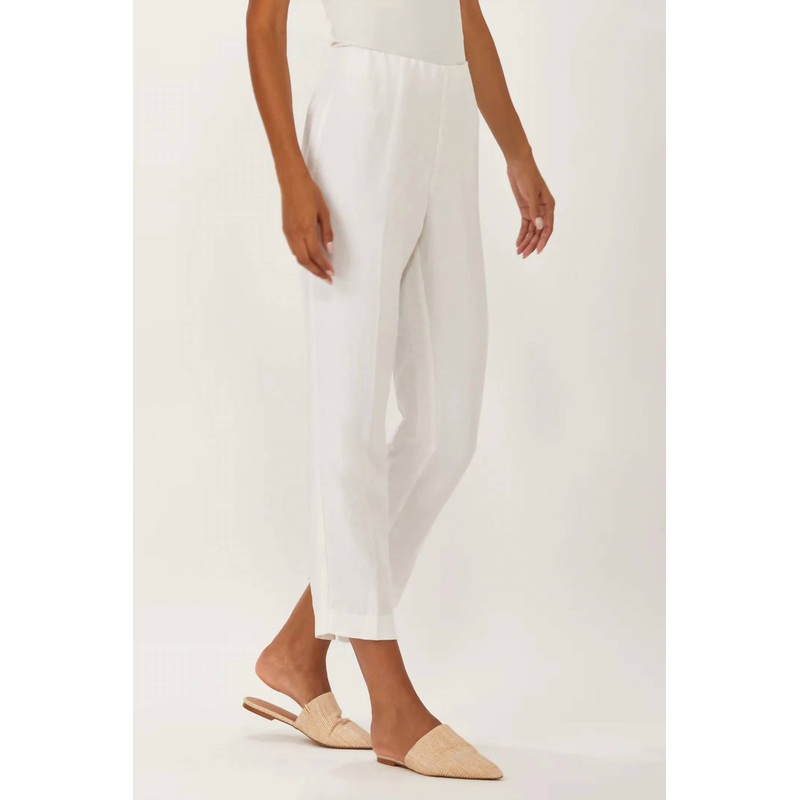 Sutton Cropped Pant In White