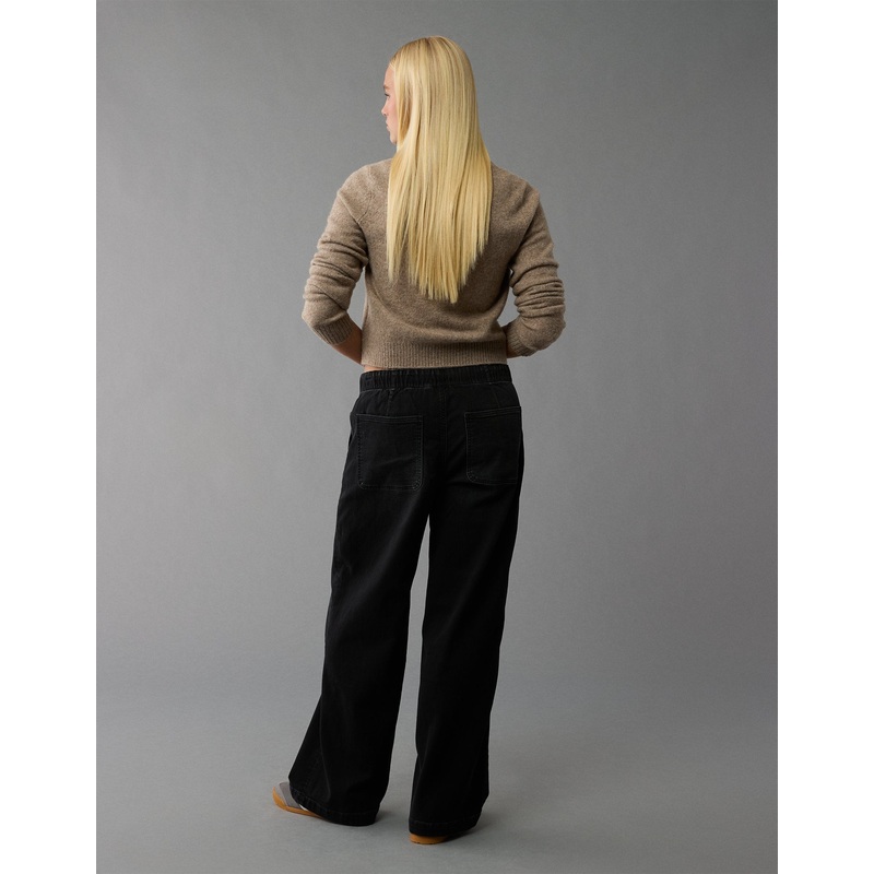 AE Dreamy Drape Cozy Low-Rise Baggy Wide-Leg Jean SSL881759114380