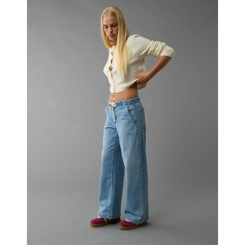 AE Dreamy Drape Cozy Low-Rise Baggy Wide-Leg Jean SSL881759169417