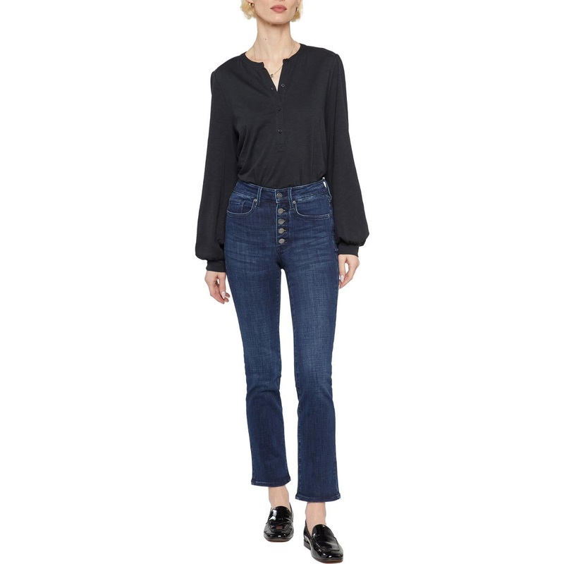 Womens Stretch Denim Straight Leg Jeans SSL881759204957