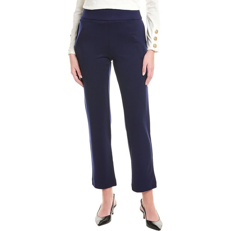 Womens Solid Viscose Straight Leg Pants SSL881758885529