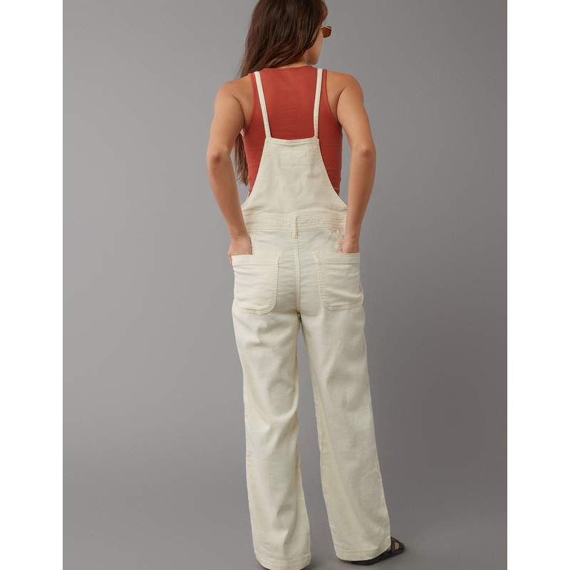 AE Dreamy Drape Stretch Linen-Blend Overall SSL881758941916