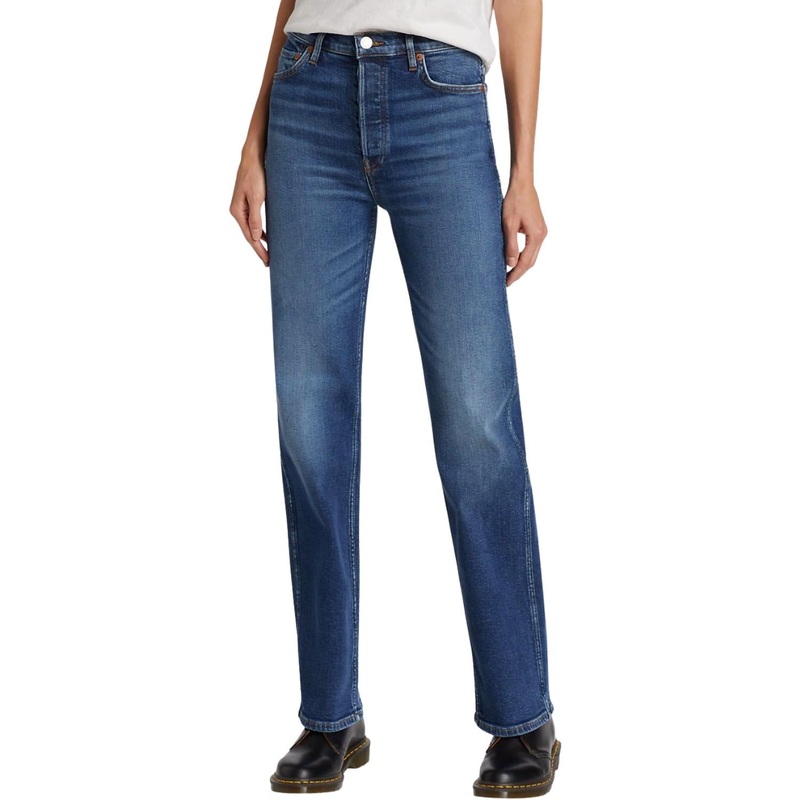 90’s High Rise Loose Jean In Jetty