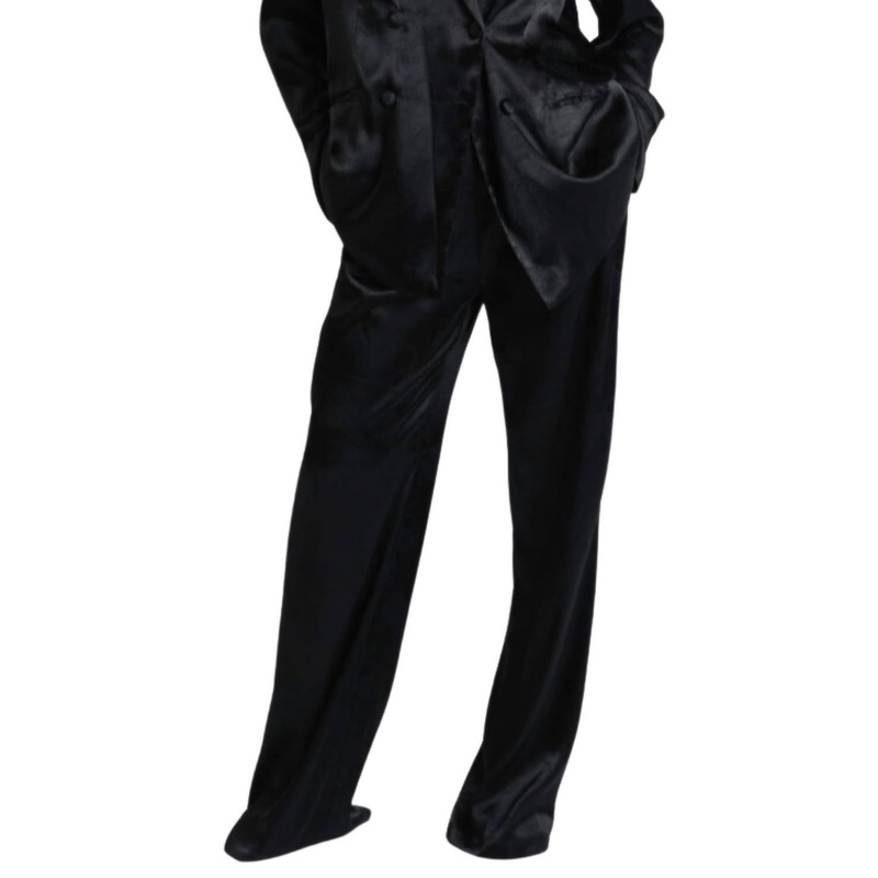 Adele Tiger Pants In Black