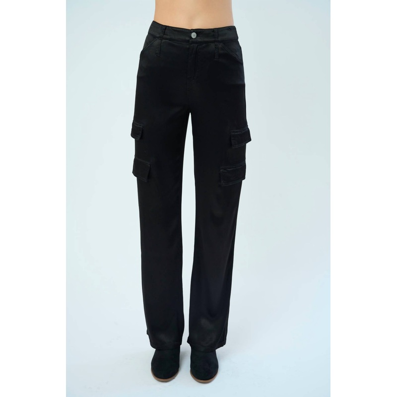 Zendaya Silky Cargo Pants In Black