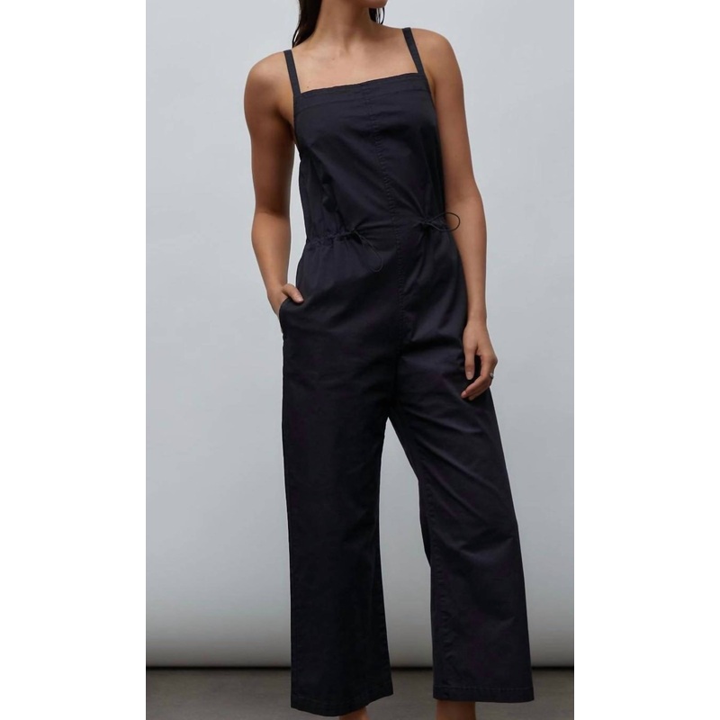 Adela Wide Leg Sleeveless Jumpsuit In Black