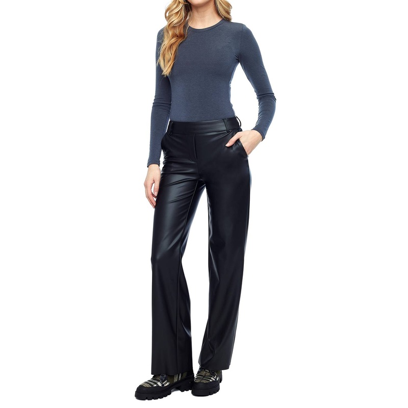 Yaelle Vegan Leather Pant In Black