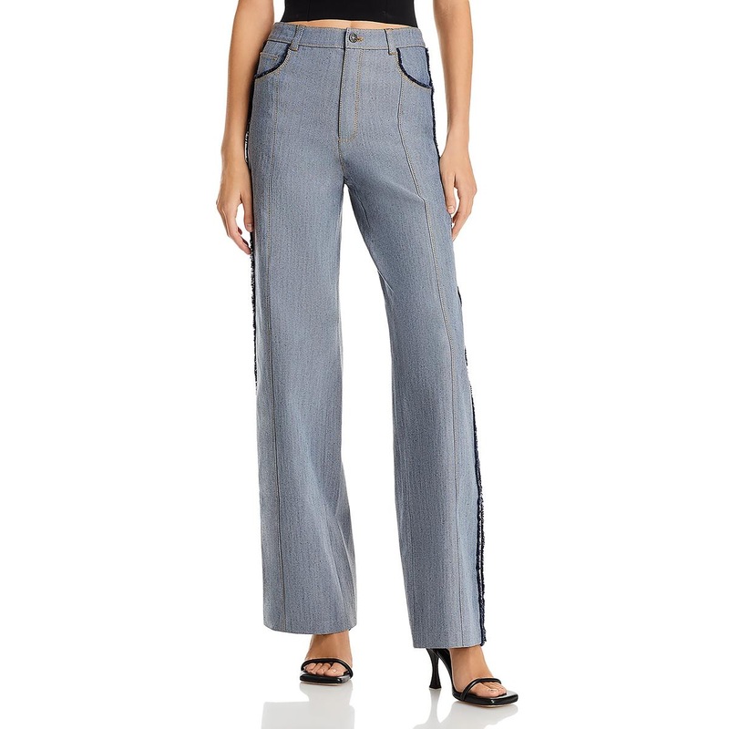 Womens Stretch Denim Straight Leg Jeans SSL881759307788