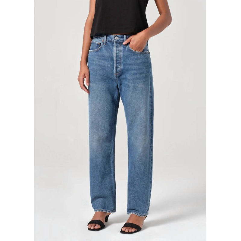 90S Mid Rise Jeans In Essence