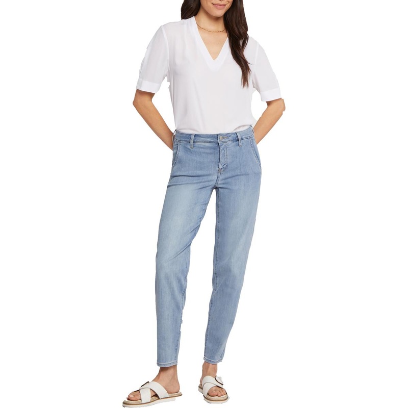 Womens Relaxed Denim Tapered Leg Jeans