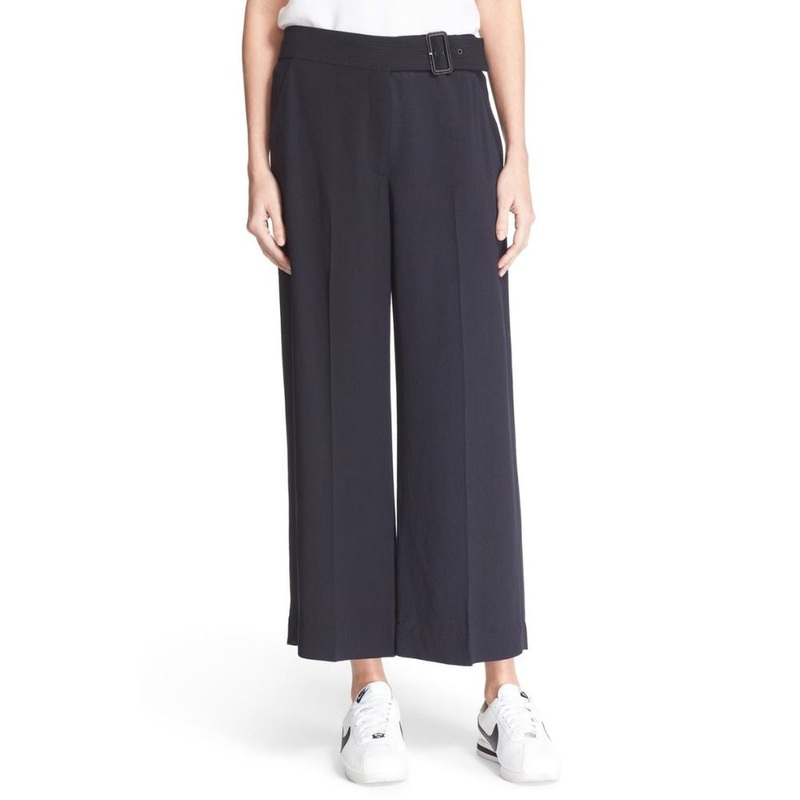 A L C  Women’s Emily Navy Gaucho Belted Pants