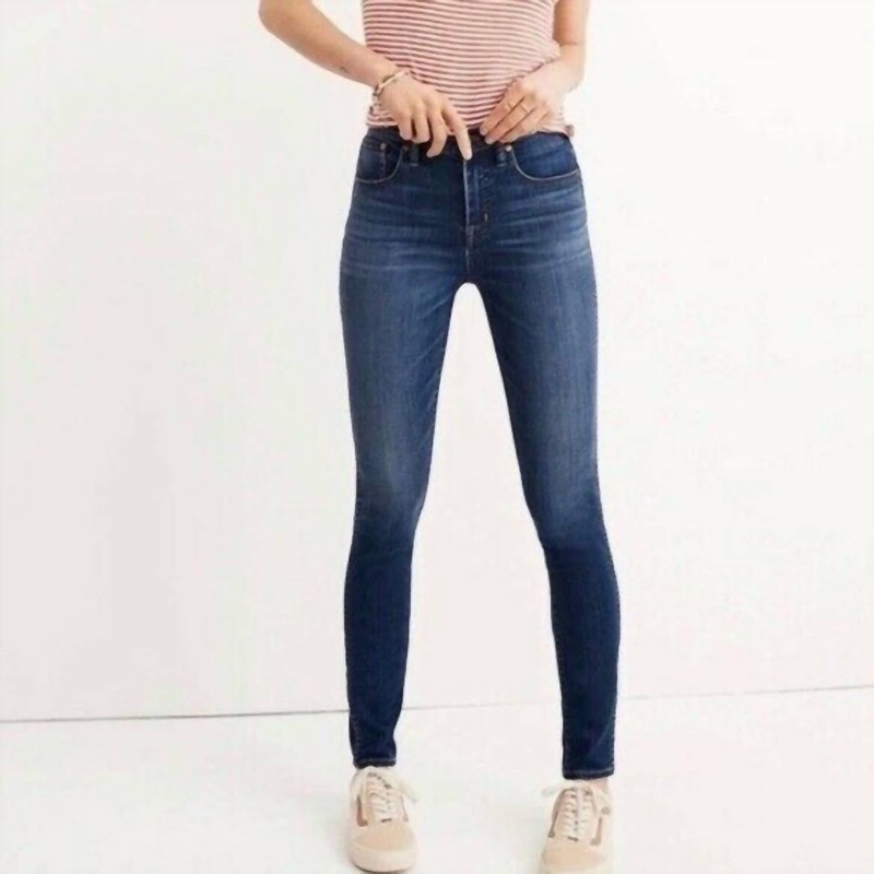 10 High-Rise Skinny Jeans In Blue