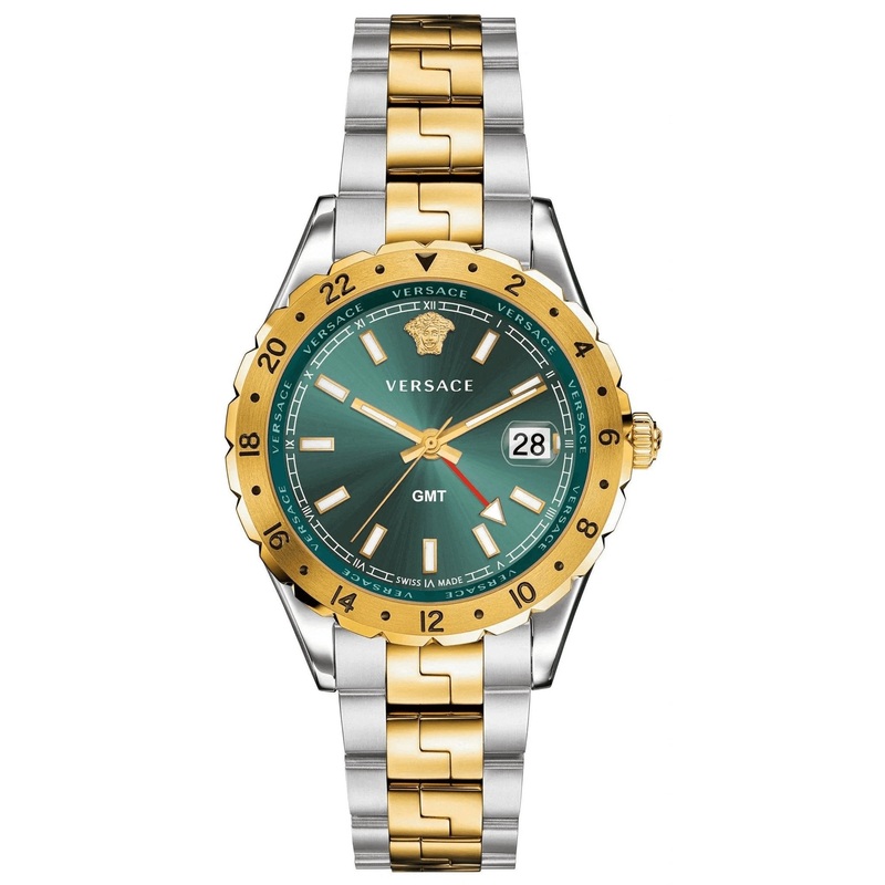 Versace Men’s Watch Hellenyium GMT Two-Tone Green V11050015