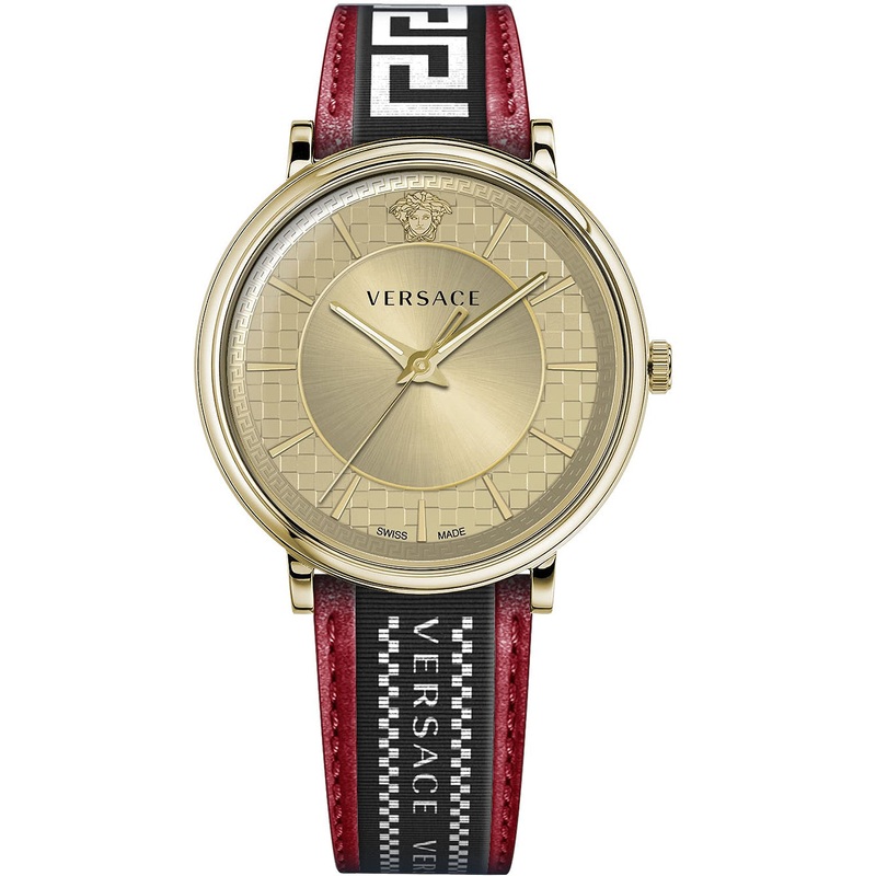 Versace Men’s Watch V-Circle Gold Red VE5A02021