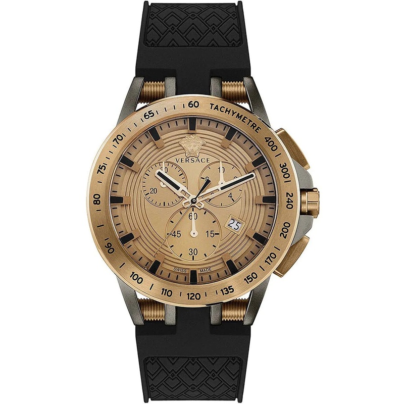 Versace Men’s Watch Sport Tech 45mm Bronze VE3E00421