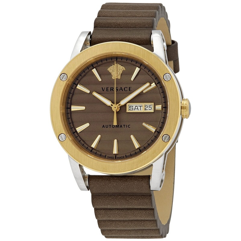 Versace Theros Automatic Brown Dial Men’s Watch VEDX00219