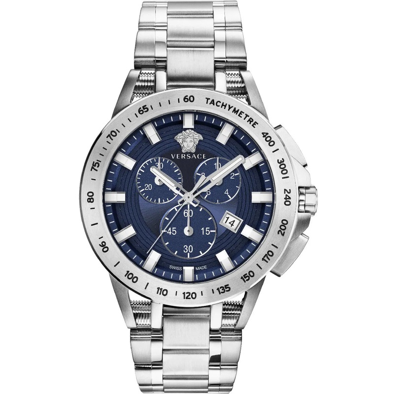 Versace Men’s Watch Sport Tech 45mm Blue Bracelet VE3E00521