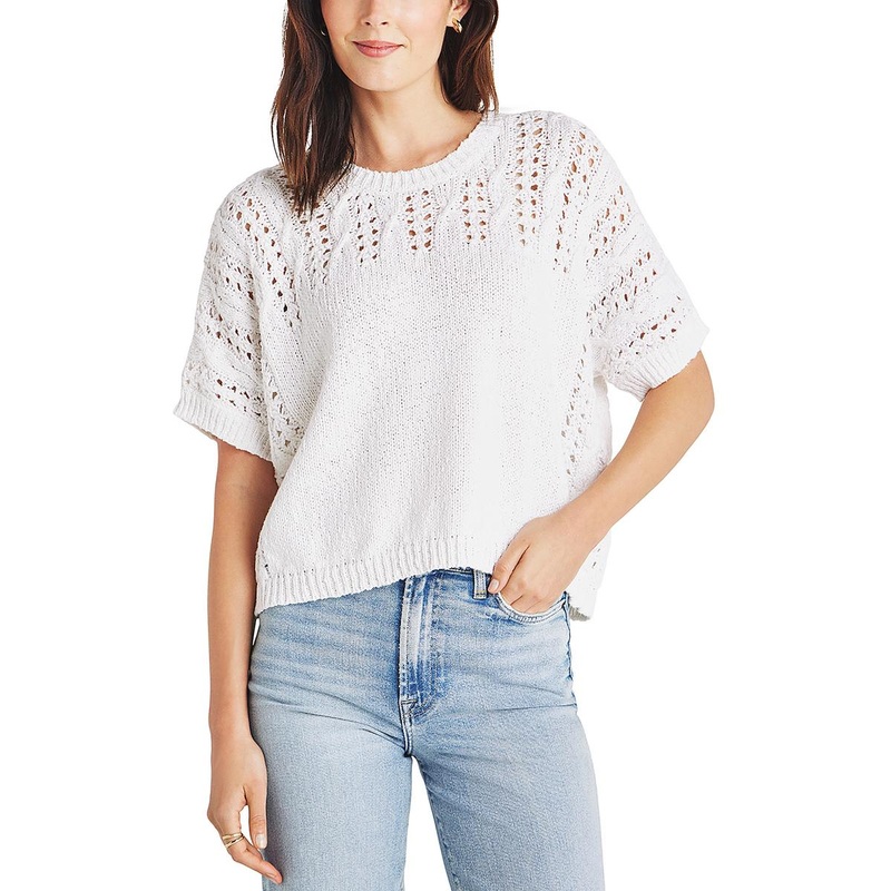 148 Womens Knit Patern Crewneck Sweater