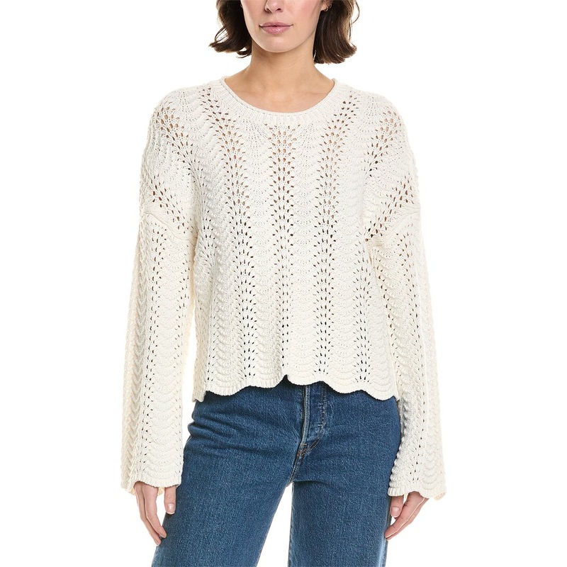 27 Miles Malibu Crochet Sweater SSL881759120837