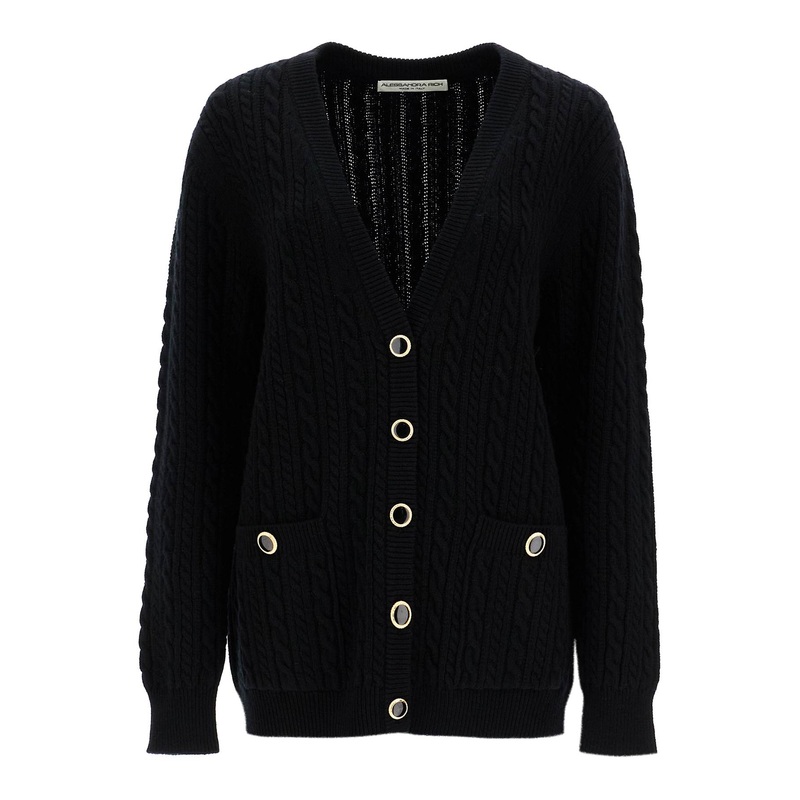 Alessandra Rich Women’s Oversized Wool Cardigan