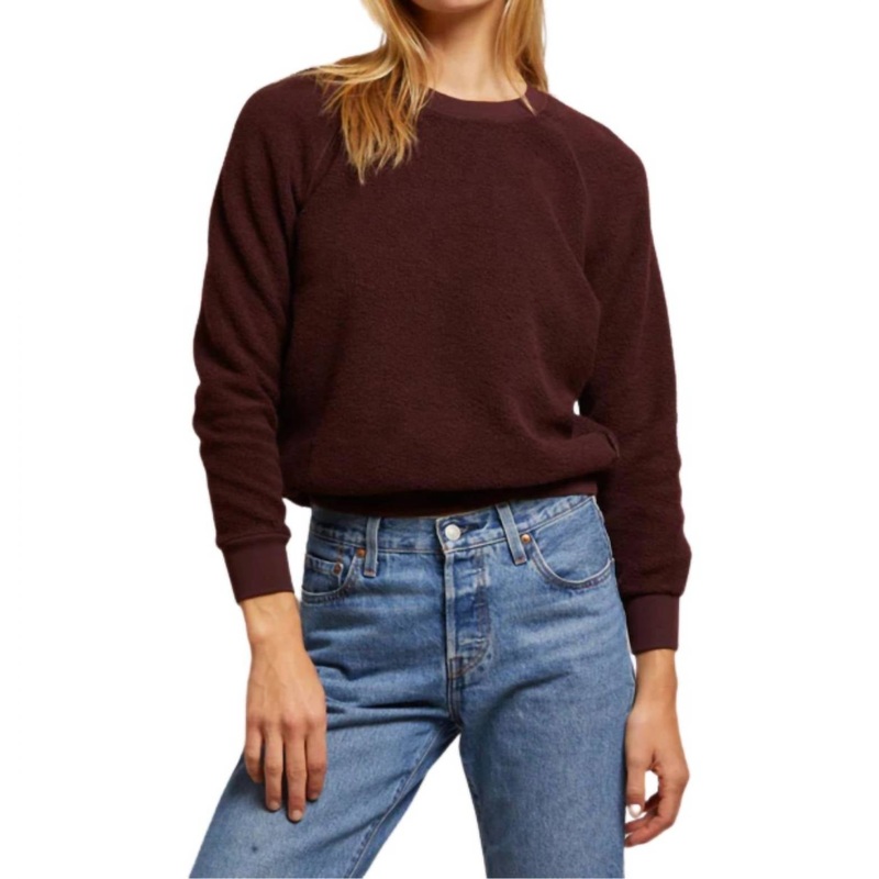 Ziggy Crewneck Sweatshirt In Blackberry