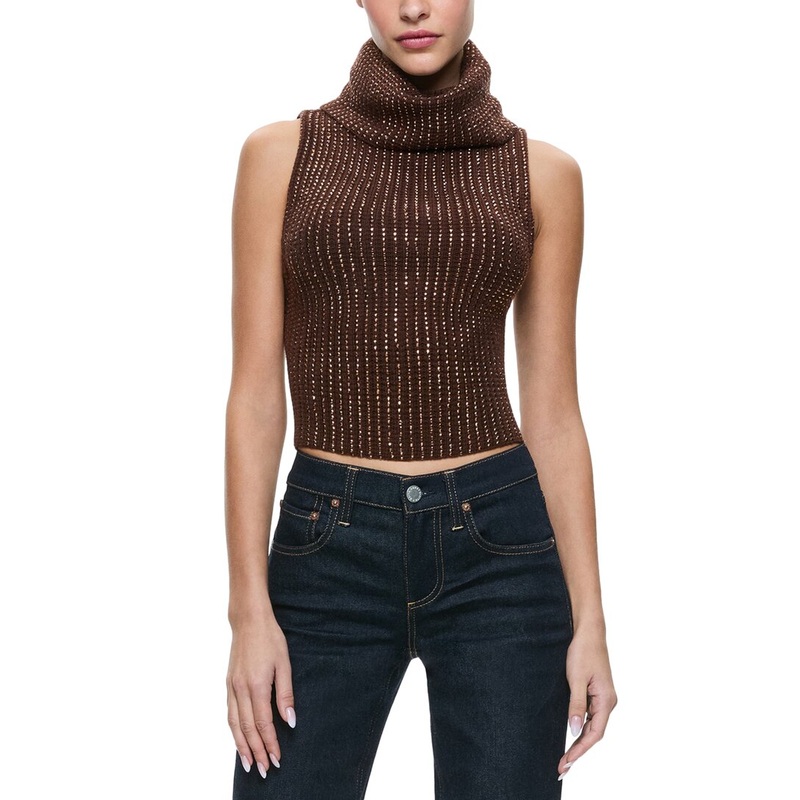 alice + olivia Alma Wool Shell