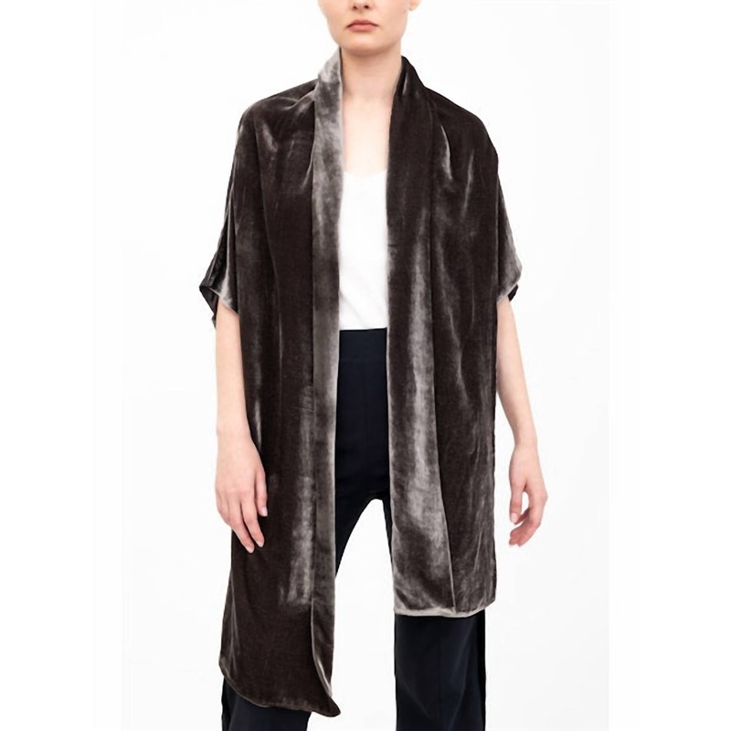 Amari Shrug With Silk Contrast In Java