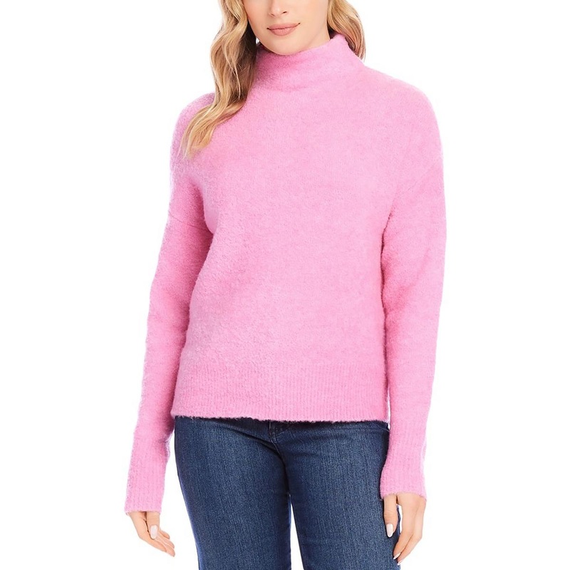 Womens Solid Knit Mock Turtleneck Sweater SSL881759266437
