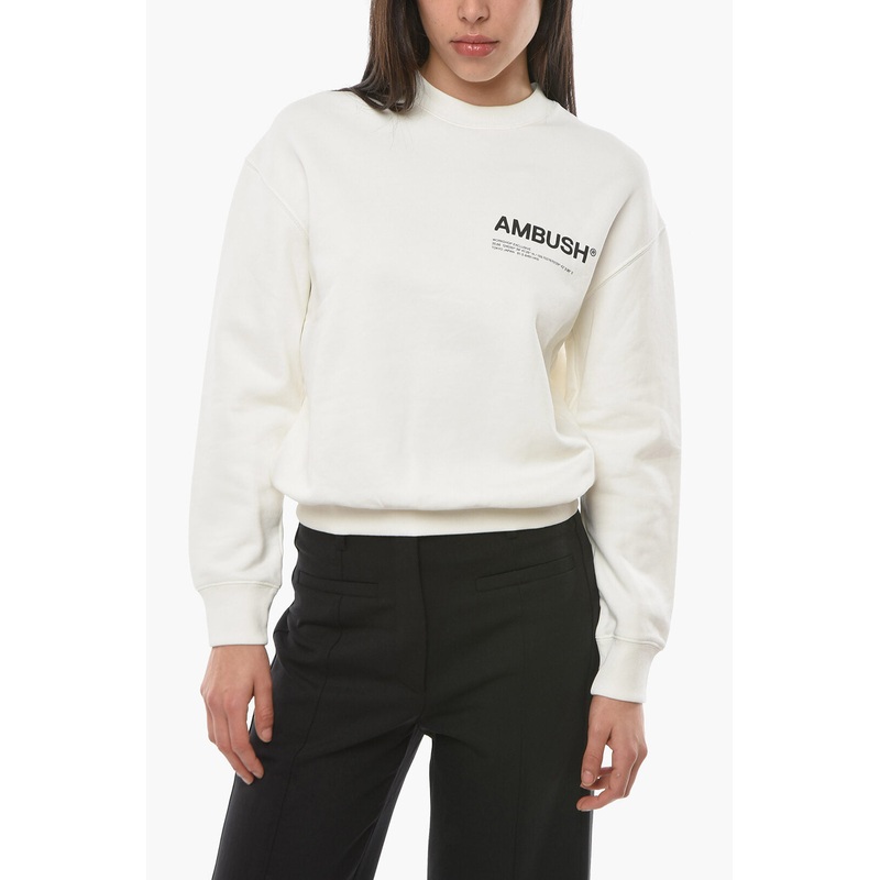 Ambush Crewneck Workshop Sweatshirt With Logo Print