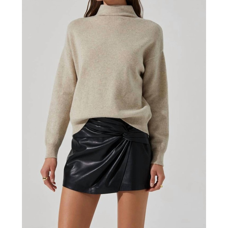 Adele Wool Sweater In Oatmeal