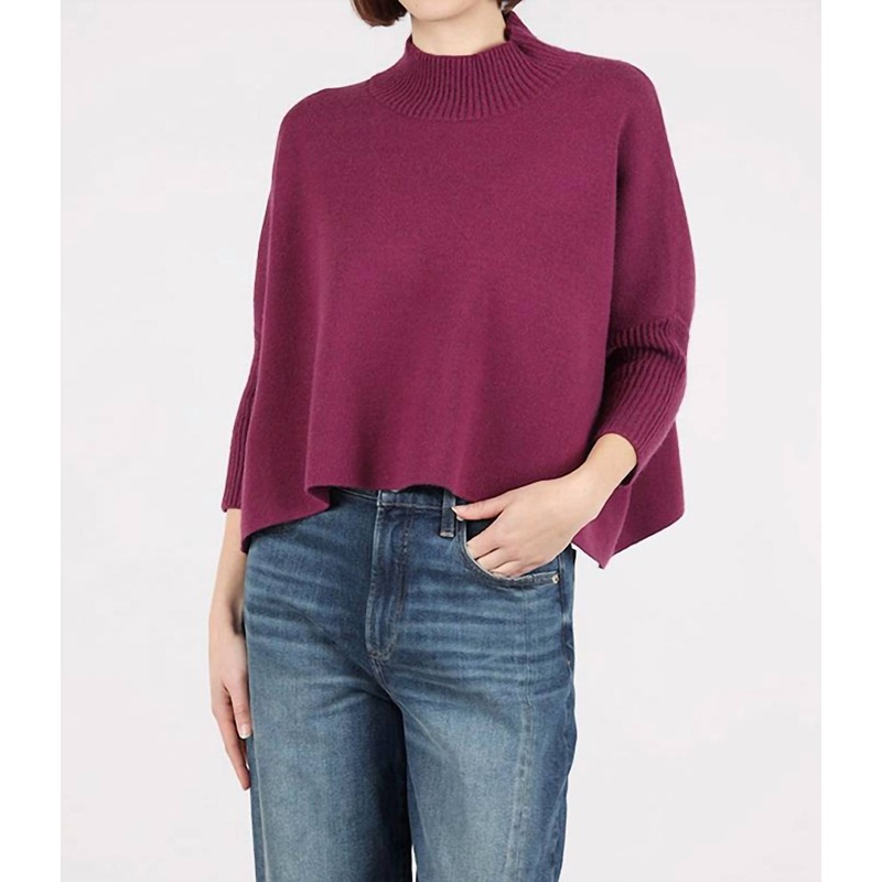 Aja Sweater In Purple Wine