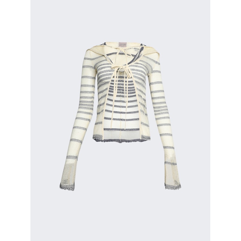 X Knwls Mariniere Pointelle Cardigan