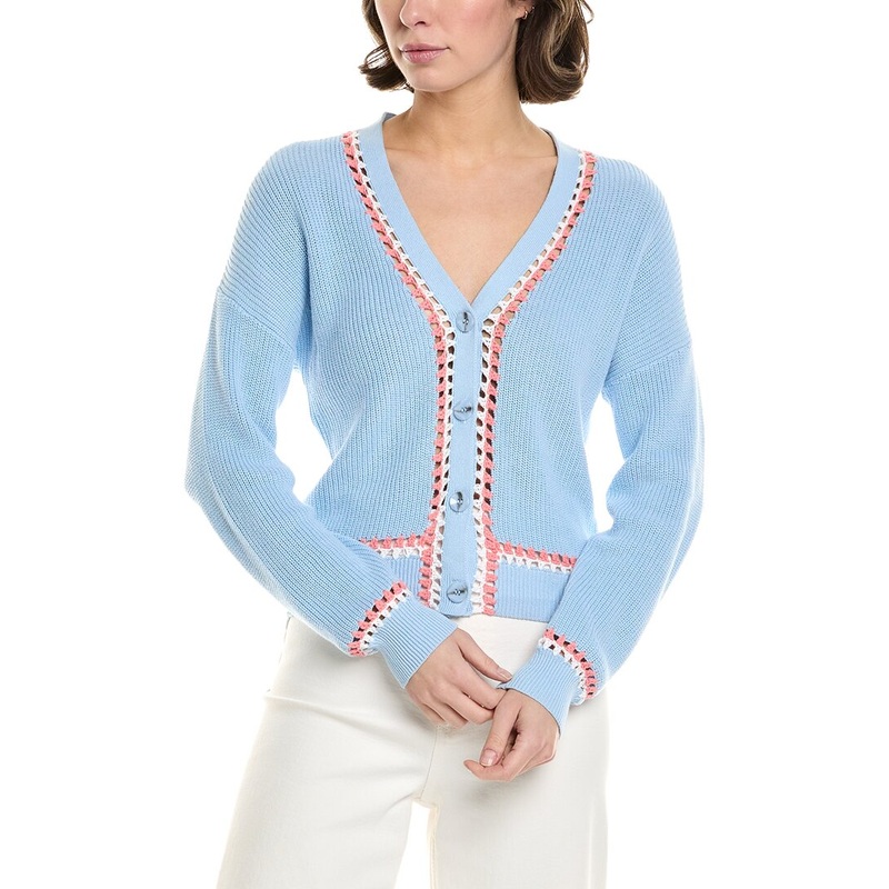 27 Miles Malibu Crochet Trim Cardigan