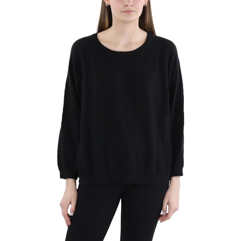 Womens Ribbed Trim  Cotton Pullover Sweater SSL881759263400