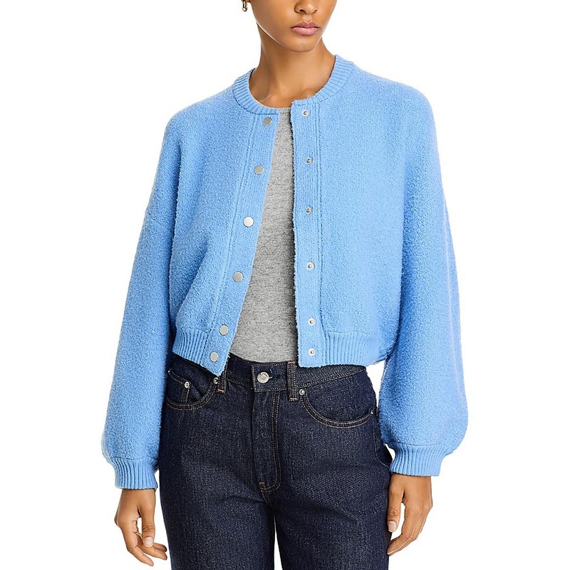 Womens Ribbed Trim  Knit Cardigan Sweater SSL881758882571